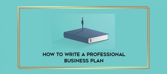 How to Write a Professional Business Plan digital courses