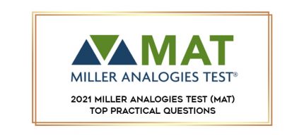 2021 Miller Analogies Test (MAT) TOP Practical Questions digital courses