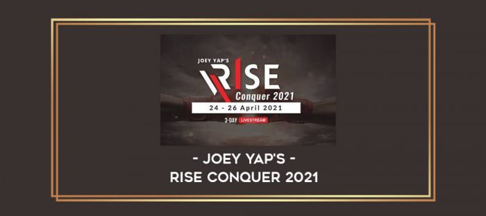 Joey Yap's RISE Conquer 2021 digital courses