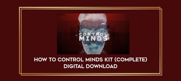 How to Control Minds Kit(complete) digital download Online courses