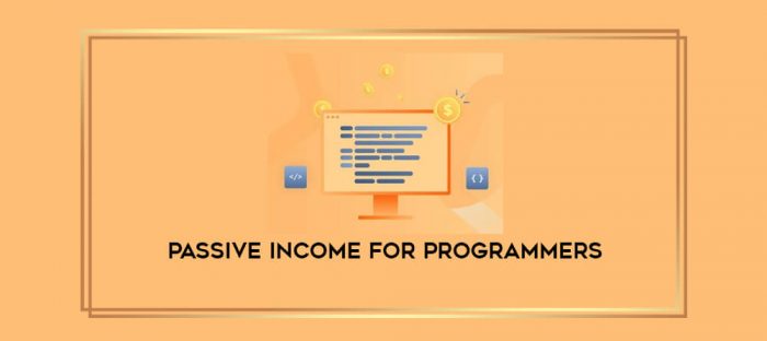Passive income for programmers digital courses