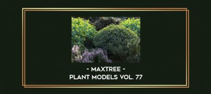 Maxtree - Plant Models Vol. 77 digital courses