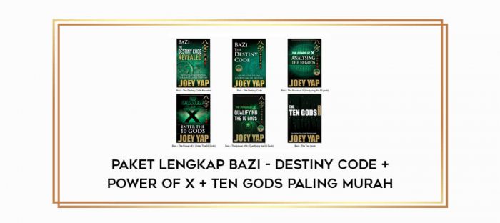 Paket Lengkap BAZI - Destiny code + Power of X + Ten Gods PALING MURAH digital courses