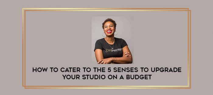 How to Cater to the 5 senses to Upgrade Your Studio on a Budget digital courses