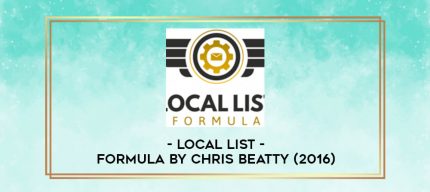 Local List Formula by Chris Beatty (2016) digital courses