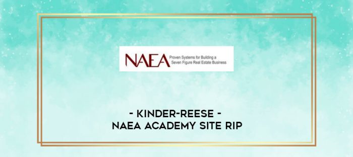 Kinder-Reese - NAEA Academy Site Rip digital courses