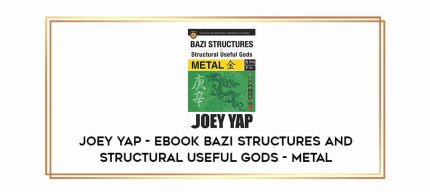 Joey Yap - EBOOK BaZi Structures and Structural Useful Gods - Water digital courses