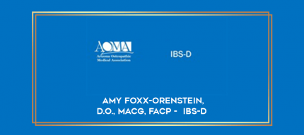 Amy Foxx-Orenstein