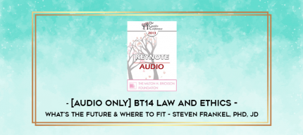 BT14 Law and Ethics - What's the Future & Where to Fit - Steven Frankel