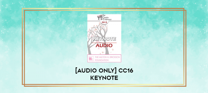 CC16 Keynote 07 - Upstream Couples Therapy: Do We Dare Talk About It? - Pat Love