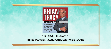 Brian Tracy - Time Power Audiobook WEB 2010 digital courses