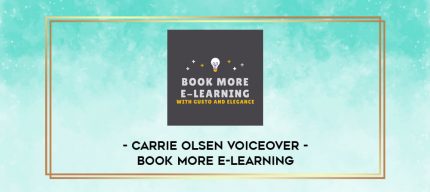 Carrie Olsen Voiceover - Book More E-learning digital courses