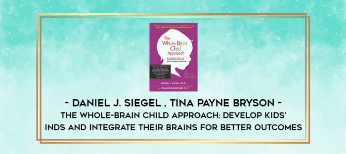 The Whole-Brain Child Approach: Develop Kids' Minds and Integrate Their Brains for Better Outcomes - Daniel J. Siegel