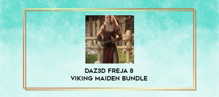 Daz3D Freja 8 Viking Maiden Bundle digital courses