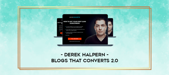 Derek Halpern - Blogs That Converts 2.0 digital courses