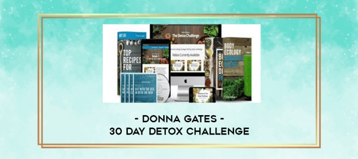 Donna Gates - 30 Day Detox Challenge digital courses