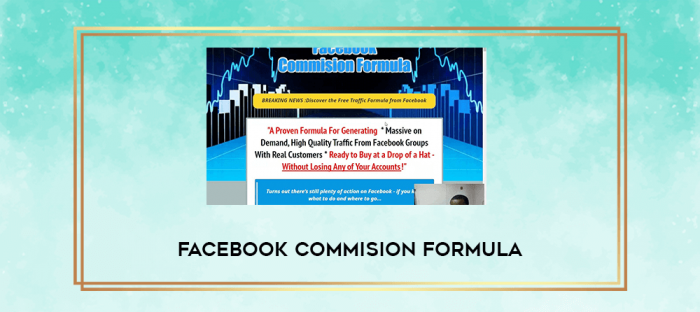 Facebook Commision Formula digital courses