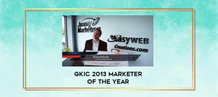GKIC 2013 Marketer Of The Year digital courses