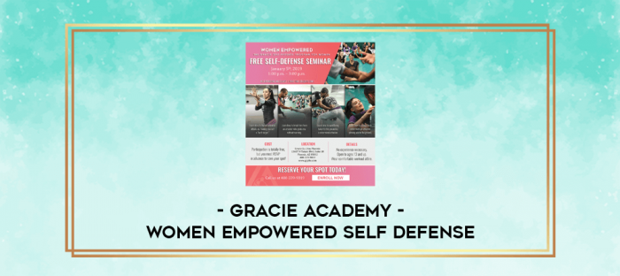 GRACIE ACADEMY - WOMEN EMPOWERED SELF DEFENSE digital courses