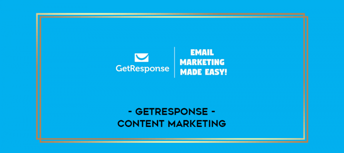 Getresponse - Content Marketing digital courses