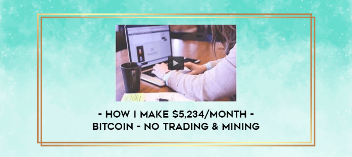 How I Make $5