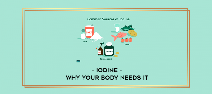 Iodine - Why your Body Needs it digital courses