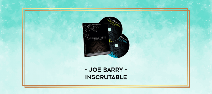 Joe Barry - Inscrutable digital courses