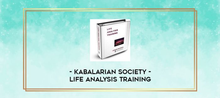Kabalarian Society - Life Analysis Training digital courses