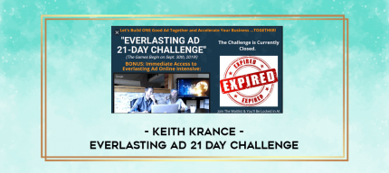 Keith Krance - Everlasting Ad 21 Day Challenge digital courses