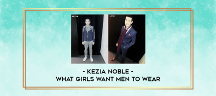 Kezia Noble - What Girls Want Men To Wear digital courses
