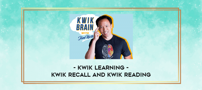 Kwik Learning - Kwik Recall and Kwik Reading digital courses