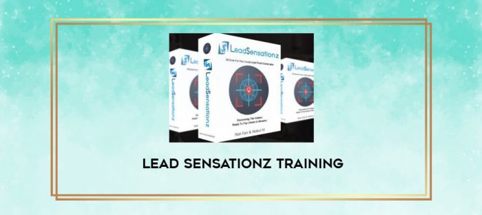 Lead Sensationz Training digital courses