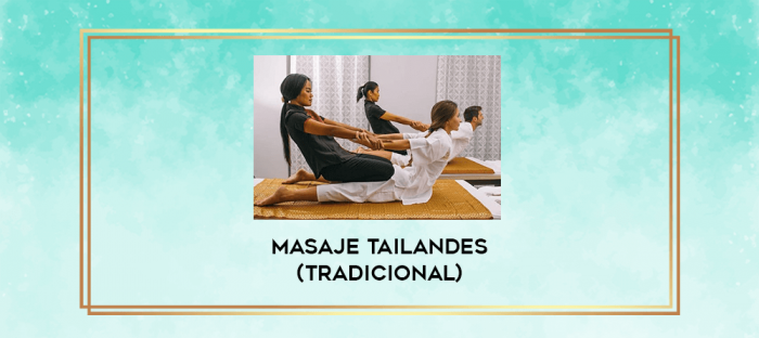 Masaje Tailandes (Tradicional) digital courses