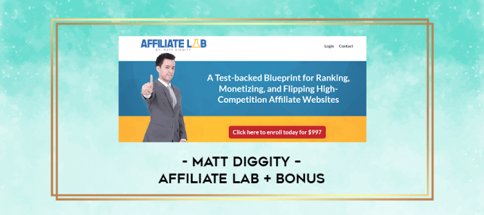 Matt Diggity - Affiliate Lab + Bonus digital courses