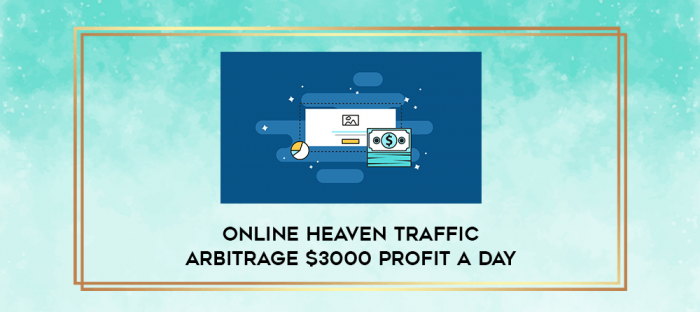 Online Heaven Traffic Arbitrage $3000 Profit A Day digital courses