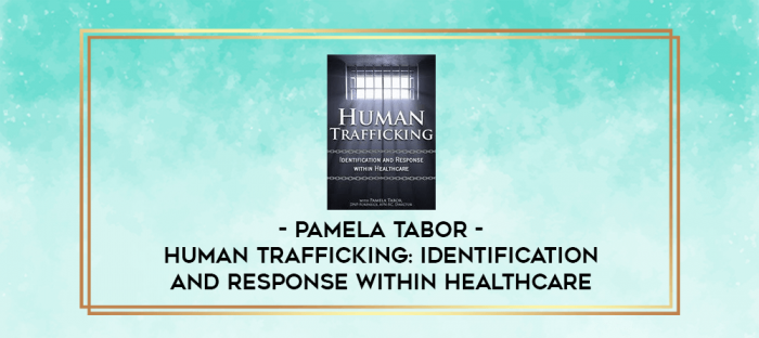 Human Trafficking: Identification and Response Within Healthcare - Pamela Tabor digital courses
