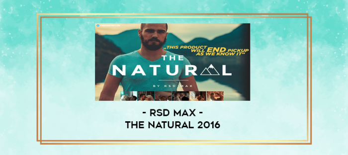 RSD Max - The Natural 2016 digital courses