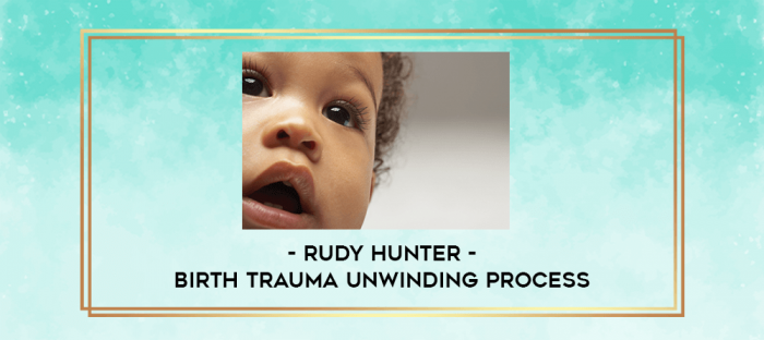 Rudy Hunter - Birth Trauma UnWinding Process digital courses