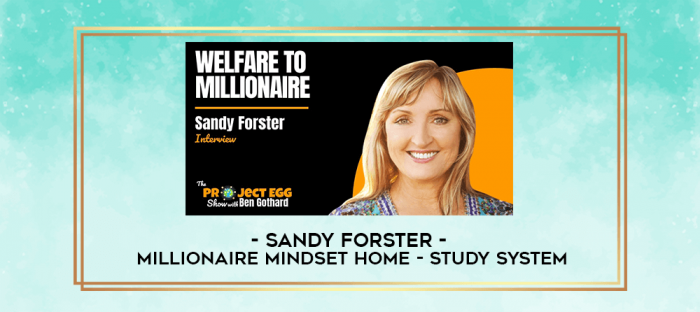 Sandy Forster - Millionaire Mindset Home - study System digital courses