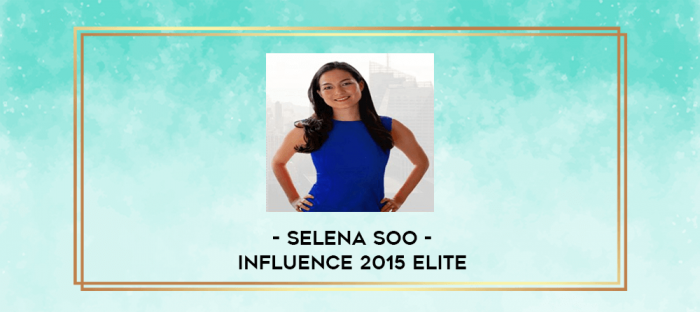 Selena Soo - Influence 2015 Elite digital courses