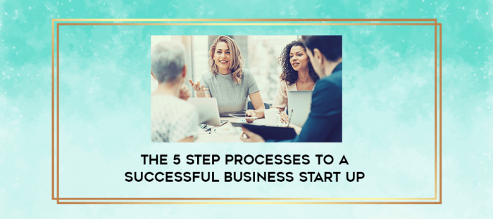 The 5 Step Processes to A Successful Business Start Up digital courses