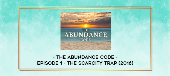 The Abundance Code - Episode 1 - The Scarcity Trap (2016) digital courses