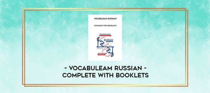 VocabuLeam Russian - Complete with booklets digital courses
