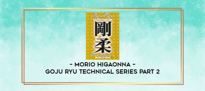 MORIO HIGAONNA - GOJU RYU TECHNICAL SERIES PART 2 digital courses