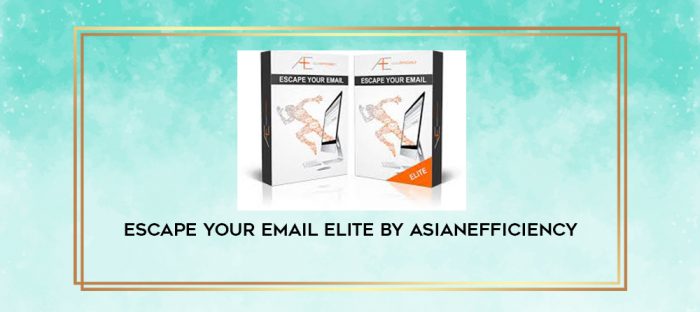 Escape Your Email Elite by Asianefficiency digital courses
