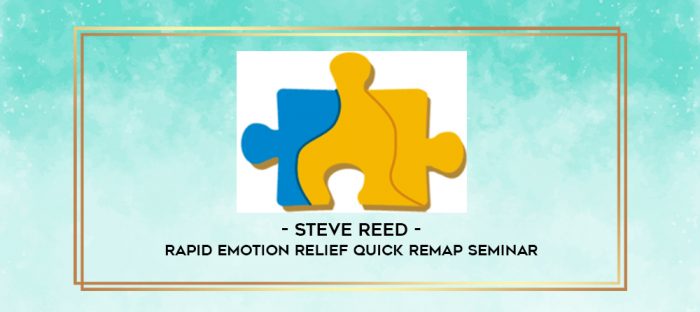 Steve Reed - Rapid Emotion Relief Quick REMAP Seminar digital courses