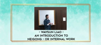 Waysun Liao - An Introduction to Neigong - or Internal Work digital courses