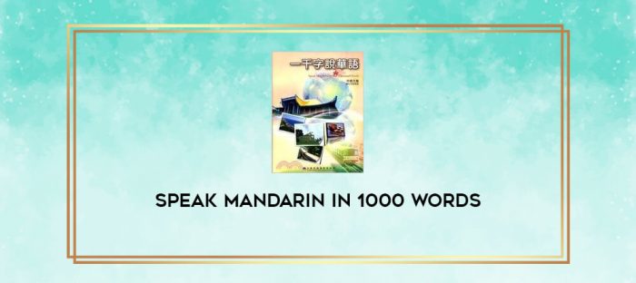 Speak Mandarin in 1000 words digital courses