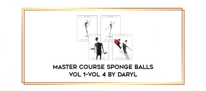 Master Course Sponge Balls Vol 1-vol 4 by Daryl Online courses