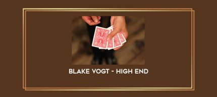 Blake Vogt - High End Online courses